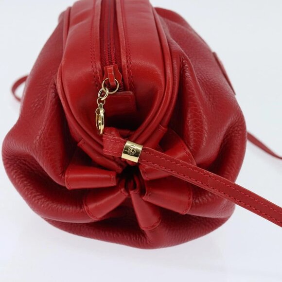 GUCCI Shoulder Bag Leather Red Gold 007 115 5770 Auth BA7131 - Picture 6 of 16